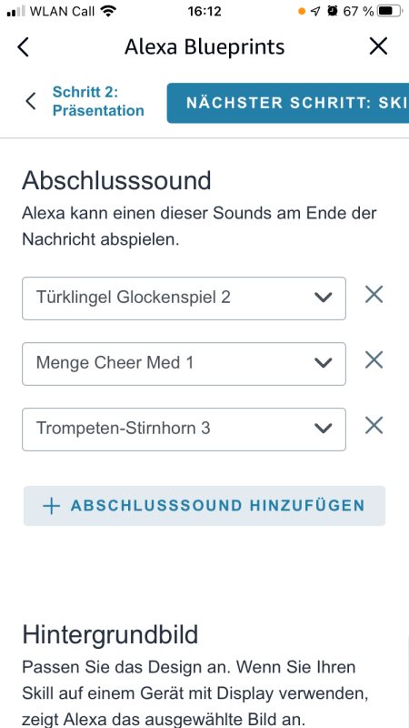 Abschlusssound Countdown Amazon Alexa