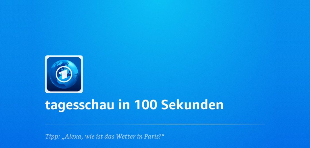 Tagesschau Alexa Nachrichten