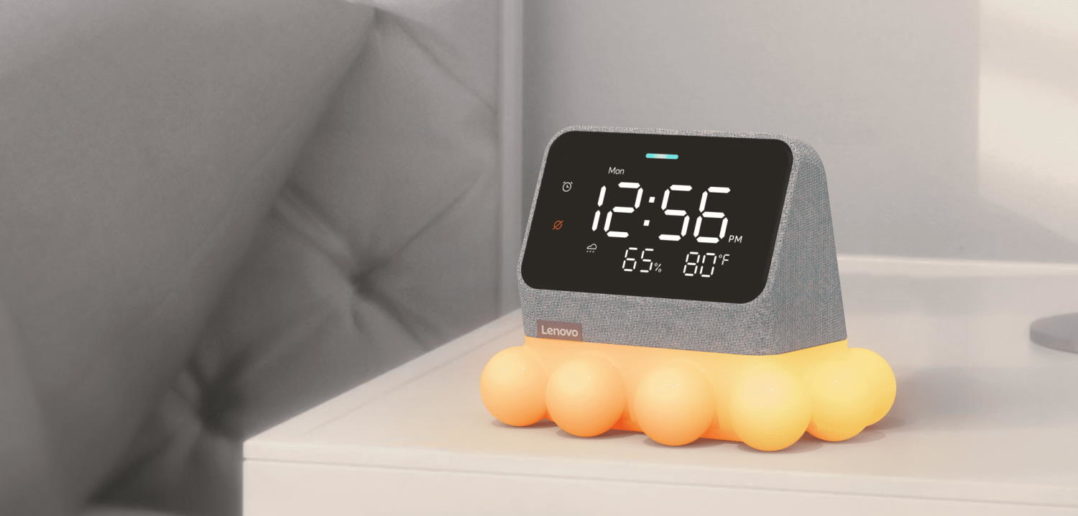 Lenovo Smart Clock Essential mit Ambient Light Dock Gelb