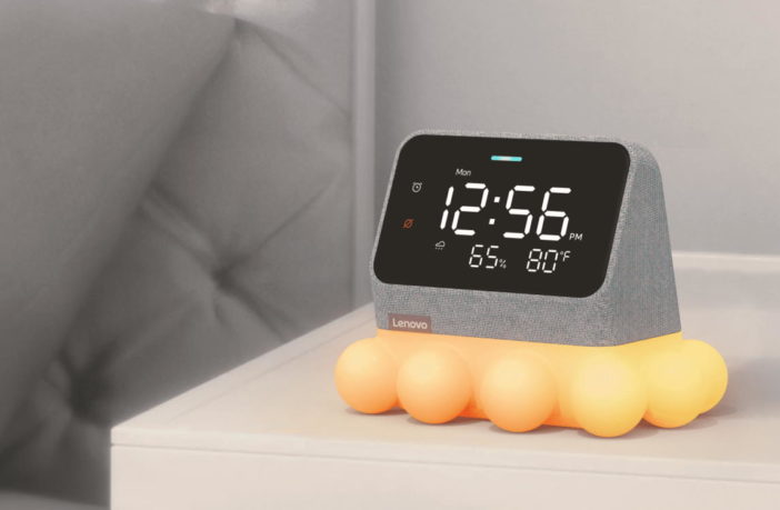 Lenovo Smart Clock Essential mit Ambient Light Dock Gelb
