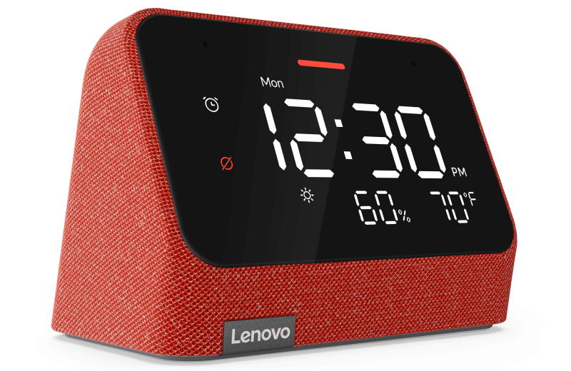 Lenovo Smart Clock Essential with Alexa Built-in Farbe rot