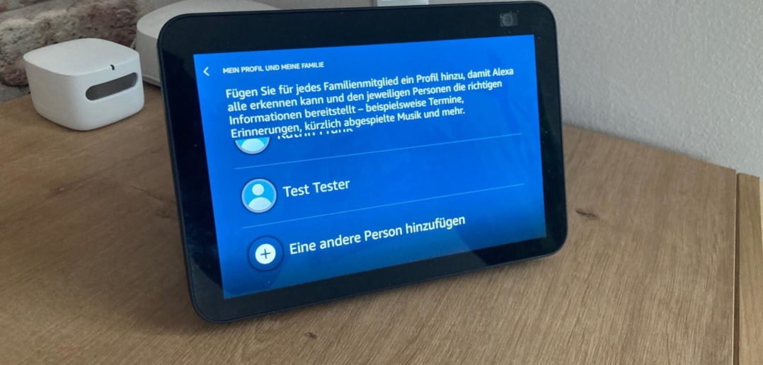 Amazon Alexa Profil Ansicht