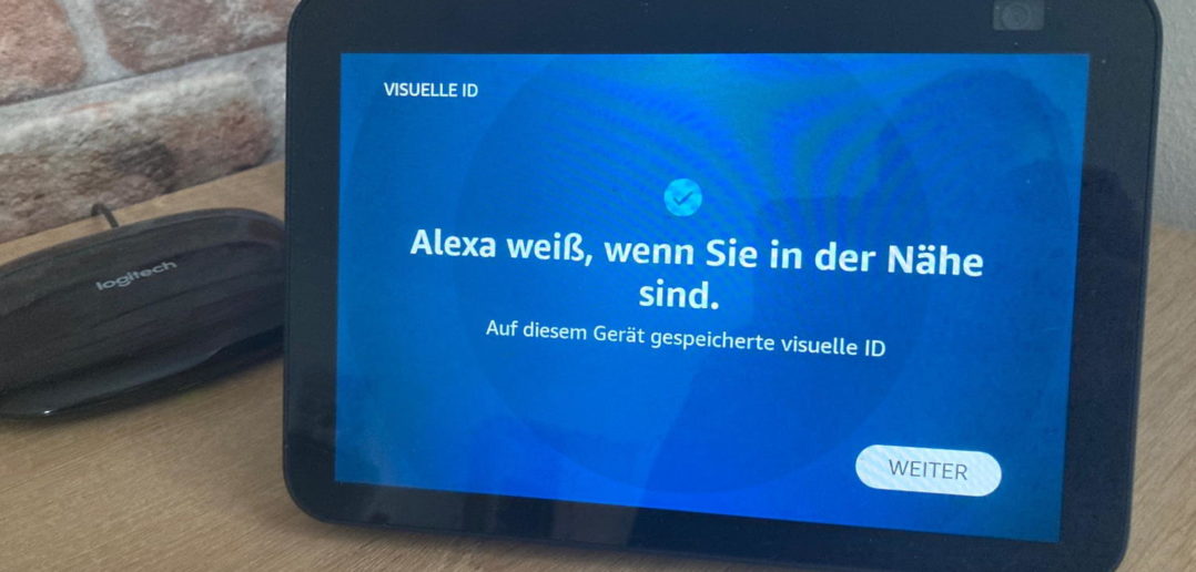 Visuelle ID einrichten Echo Show 8