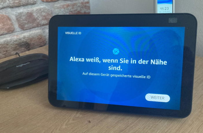 Visuelle ID einrichten Echo Show 8
