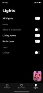 Ambee 2.0 Lights screen