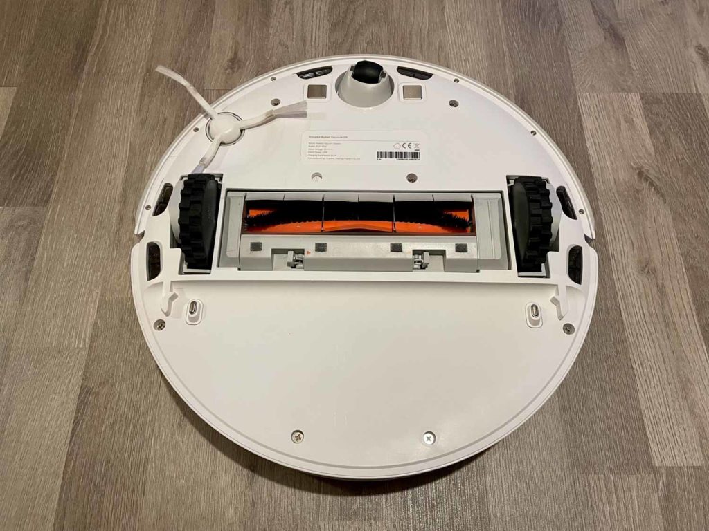 Die Unterseite ohne Wischsystem