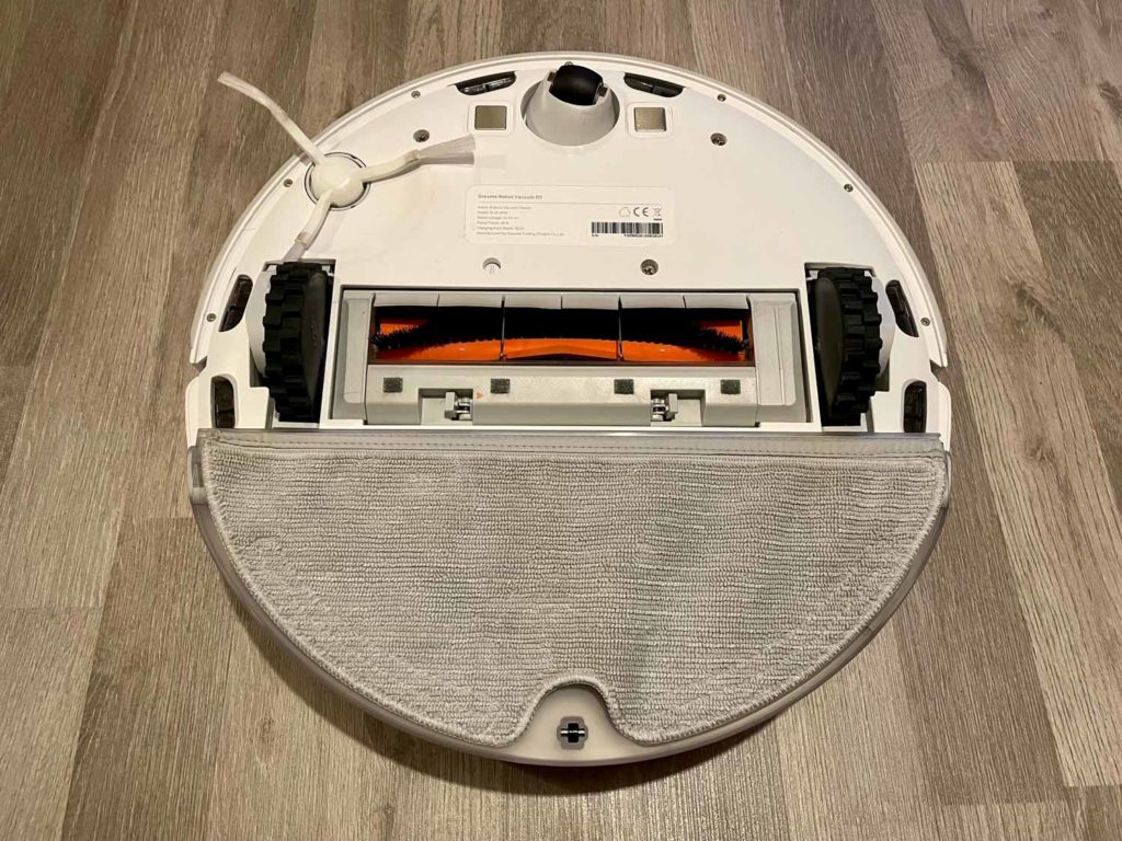 Die Unterseite mit montierter Wischeinheit