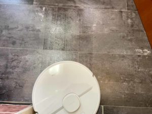 Nach längerer Zeit wird das Wischbild etwas streifig