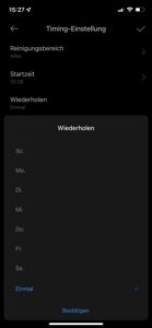 Das Erstellen einer Zeitreinigung