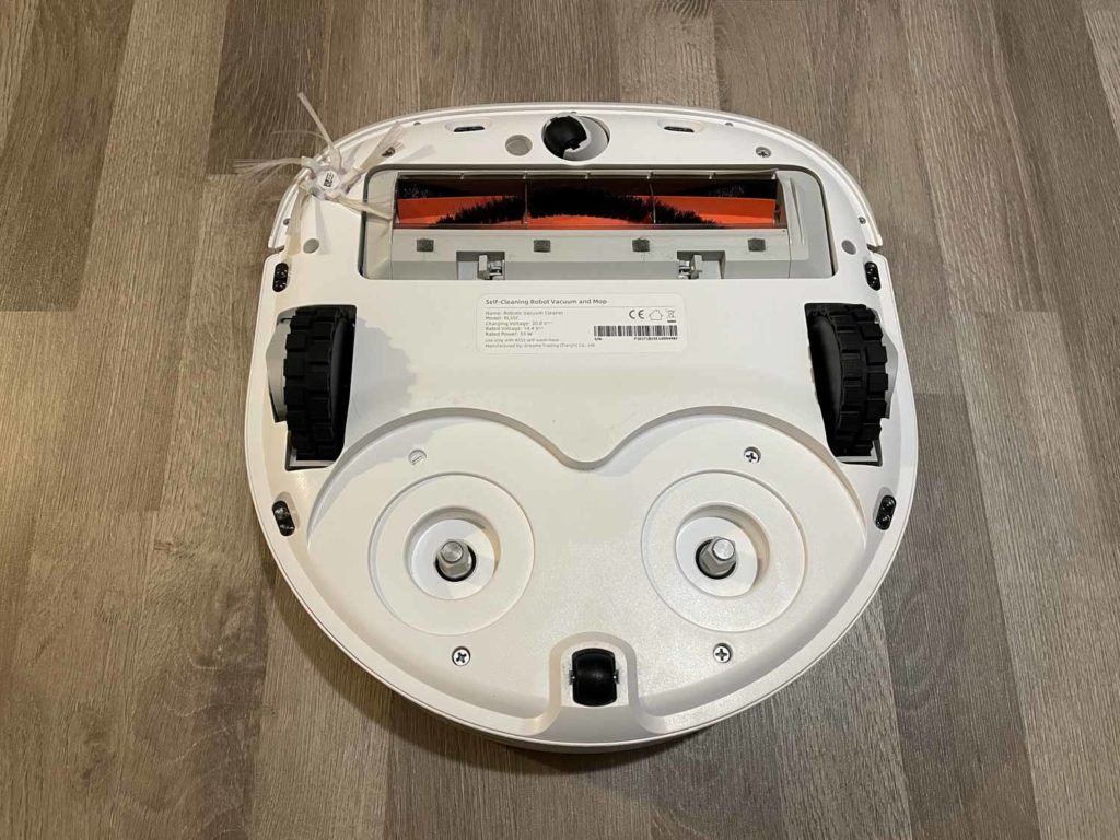 Die Unterseite ohne angebrachte Wischmopps