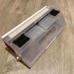 Der Staubbehälter von unten