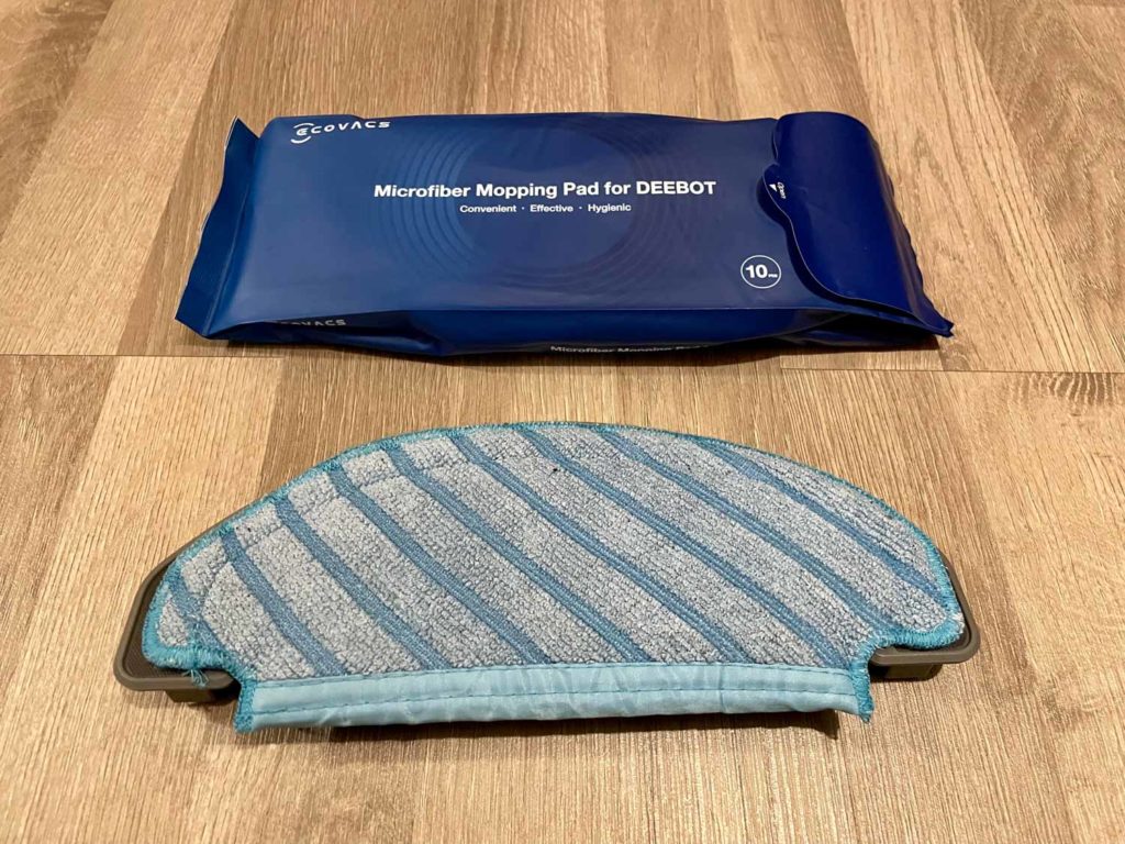 Die Wischplatte und die Einwegwischtücher