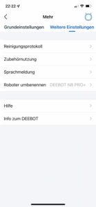 Weitere Einstellungen