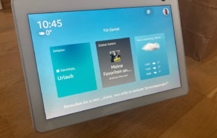 Echo Show 10 Widgets Kalender, Musik und Wetter