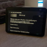 Echo Show 8 Bilderrahmen Modus Menü