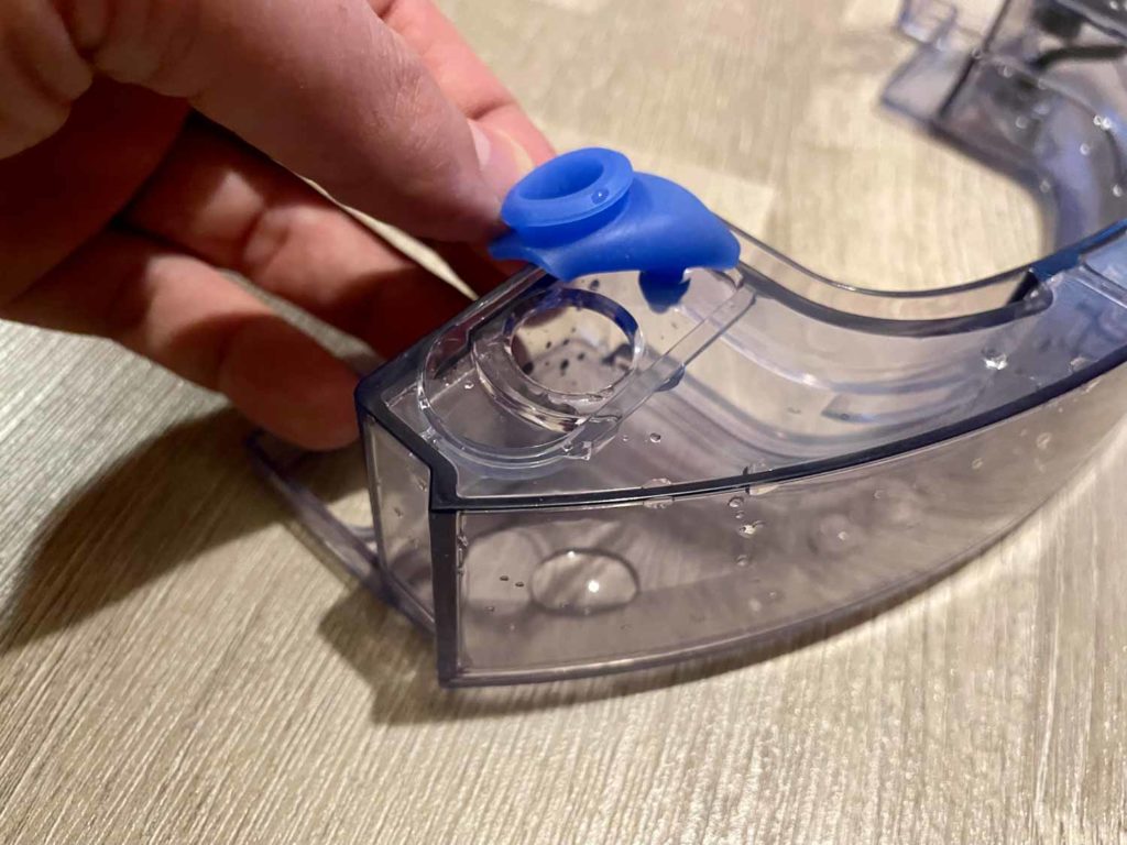 Hier wird das Wasser eingefüllt