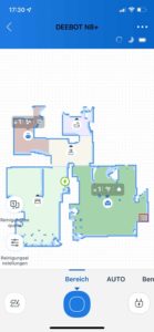 Eine Einzelraumreinigung ist einstellbar