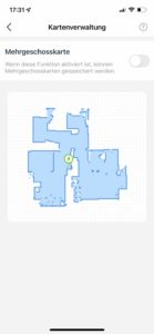 Mehrere Karten sind für den Deebot N8+ kein Problem