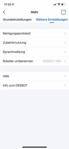 Weitere Einstellungen