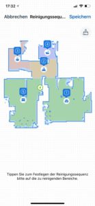 Der Deebot N8+ kann in einer individuellen Reihenfolge arbeiten