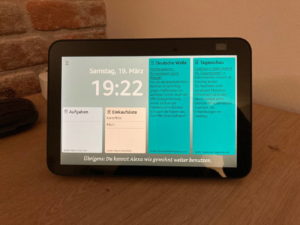 Alexa Skill "Mein Dashboard" Ansicht 2