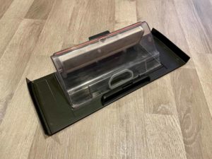 Der Staubbehälter ist vollständig transparent