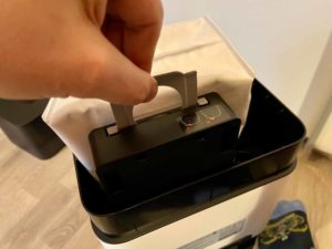 Der Staubbeutel ist hygienisch austauschbar