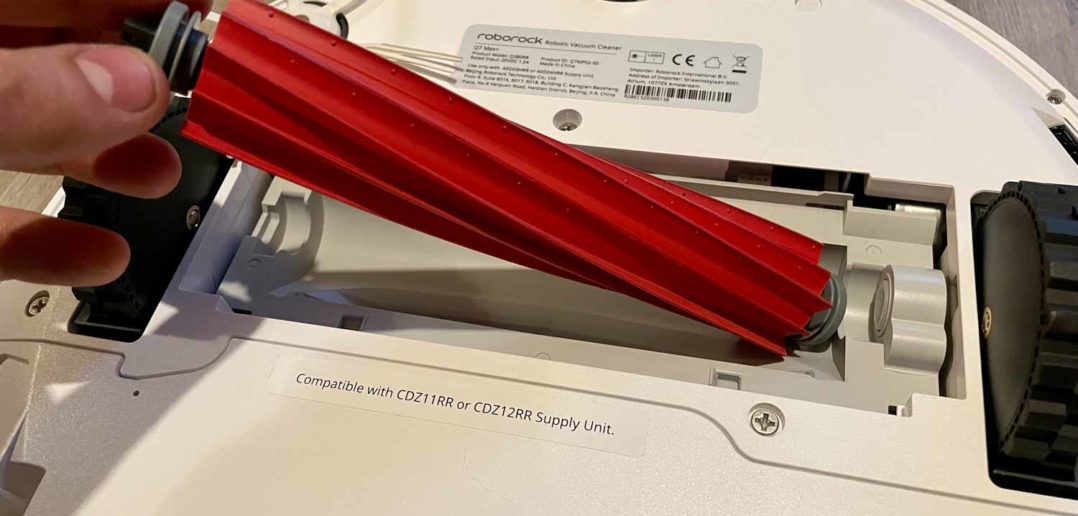 Die Gummibürste des Roborock Q7 Max+