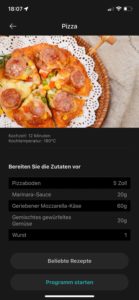 Zutaten werden sorgfältig aufgelistet
