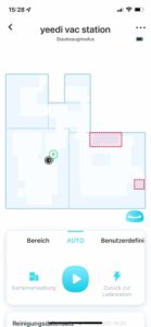 Die erstellte Karte in der App