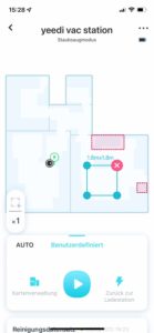 Das Erstellen einer Saugzone