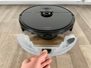 Den Wassertank kann man herausziehen