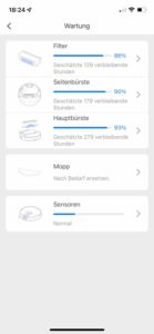 Die Wartung der Verschleißteile