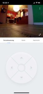 Der Roboter kann während der Liveübertragung gelenkt werden