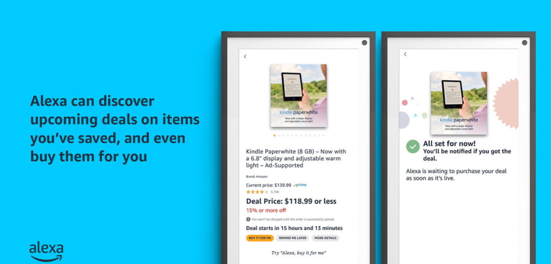Alexa überwacht Angebote und benachrichtigt dich oder kauft direkt