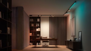 Philips Hue Perifo Schienensystem über Eck