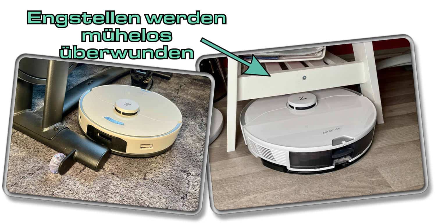 Engstellen stellen für den Roborock S7 Pro Ultra keine Herausforderung dar