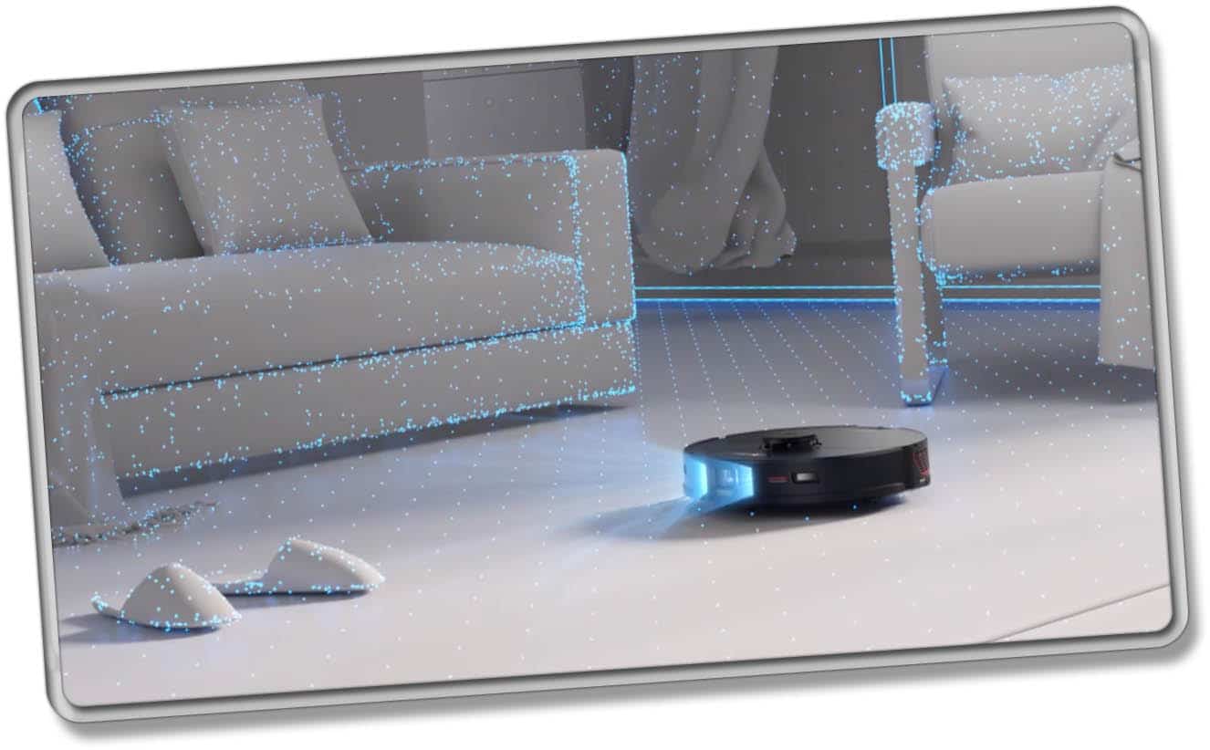 Kleine Lichtpunkte scannen den Raum und bilden diesen ab