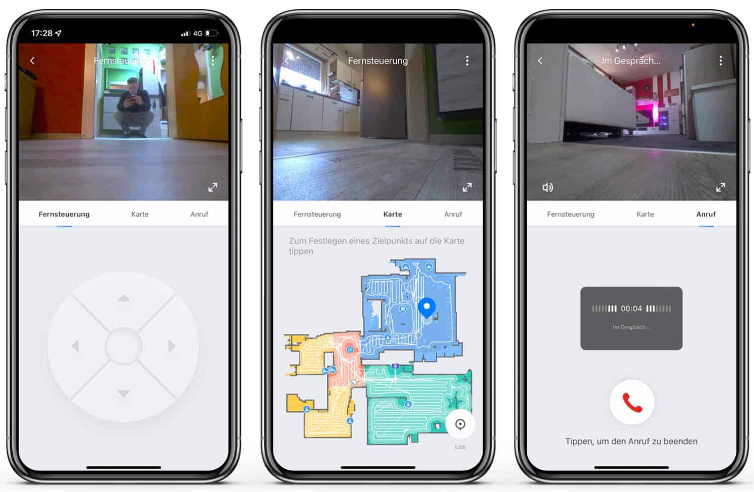 In der App kann man auf das Kamerabild zugreifen. 