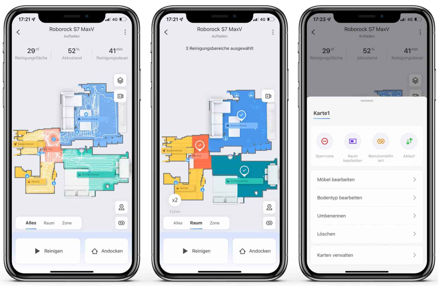 Roborock S7 MaxV Ultra - App - Die Karte