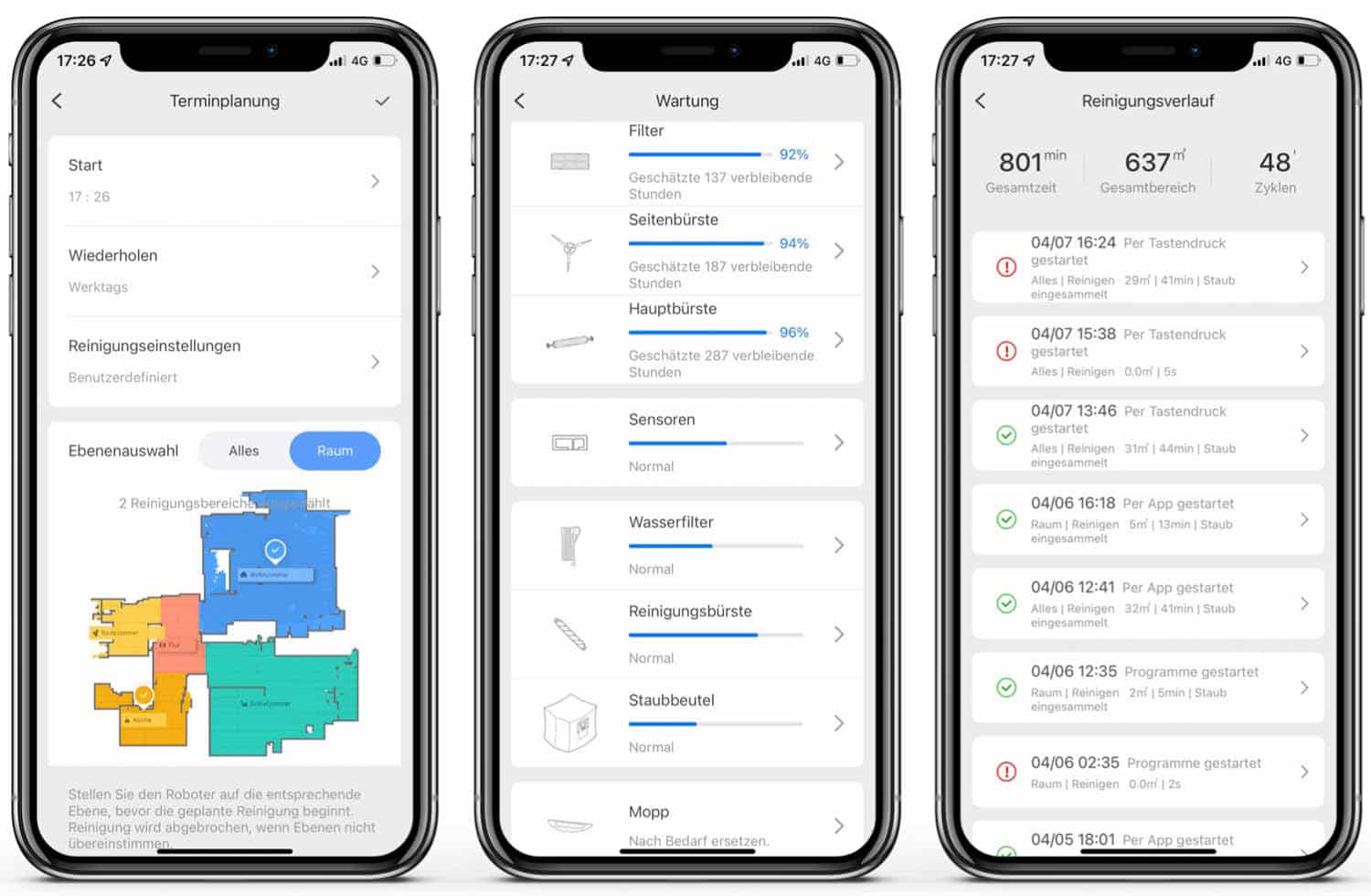 Roborock S7 MaxV Ultra - App - Weitere Einstellungen