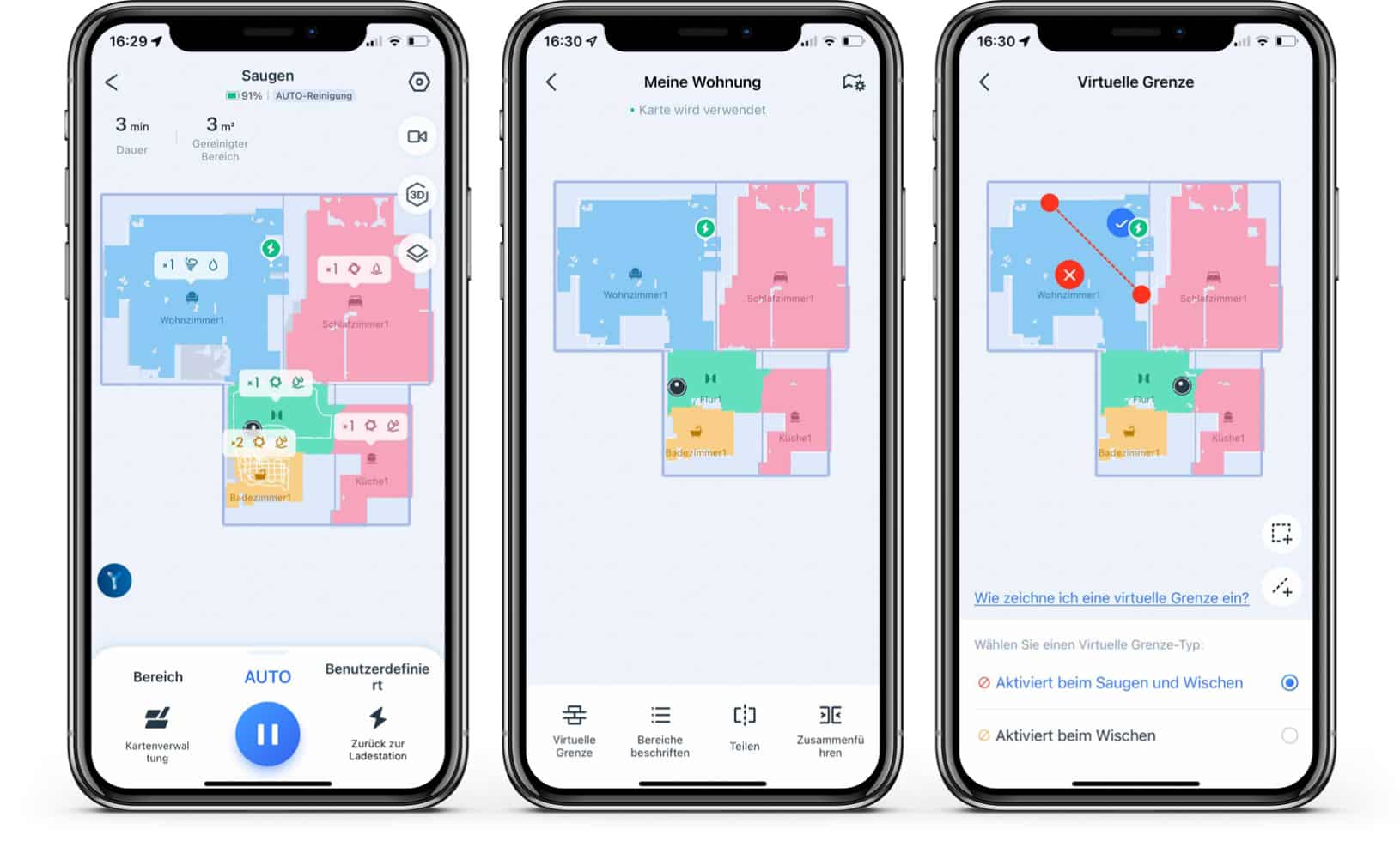 ECOVACS DEEBOT T10 - App - Karte 