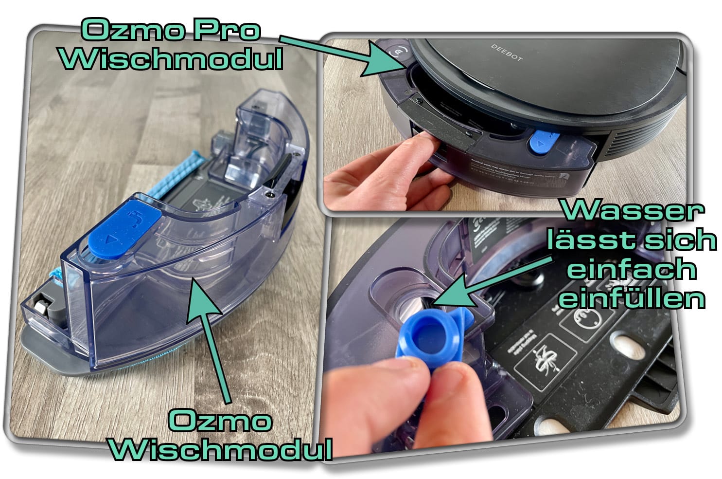 Das ist das OZMO PRO-Wischmodul des ECOVACS DEEBOT OZMO T8 AIVI 