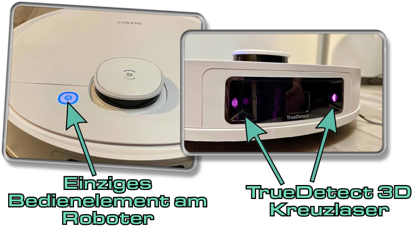Neben einer einzigen Taste ist sehr auffällig die verbaute TrueDetect 3D-Technologie erkenntlich. 