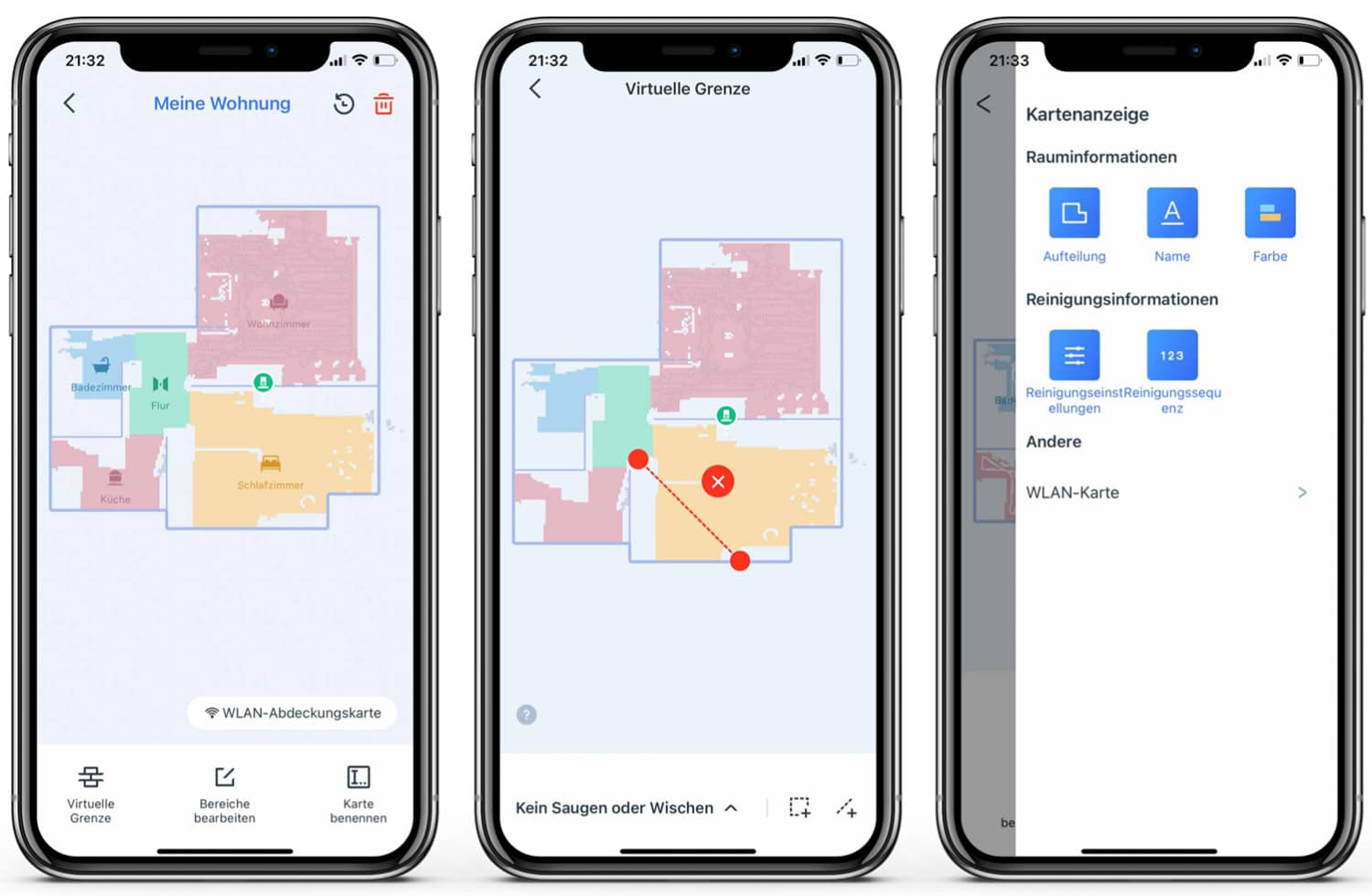 ECOVACS DEEBOT T9 - App - Sperrzonen