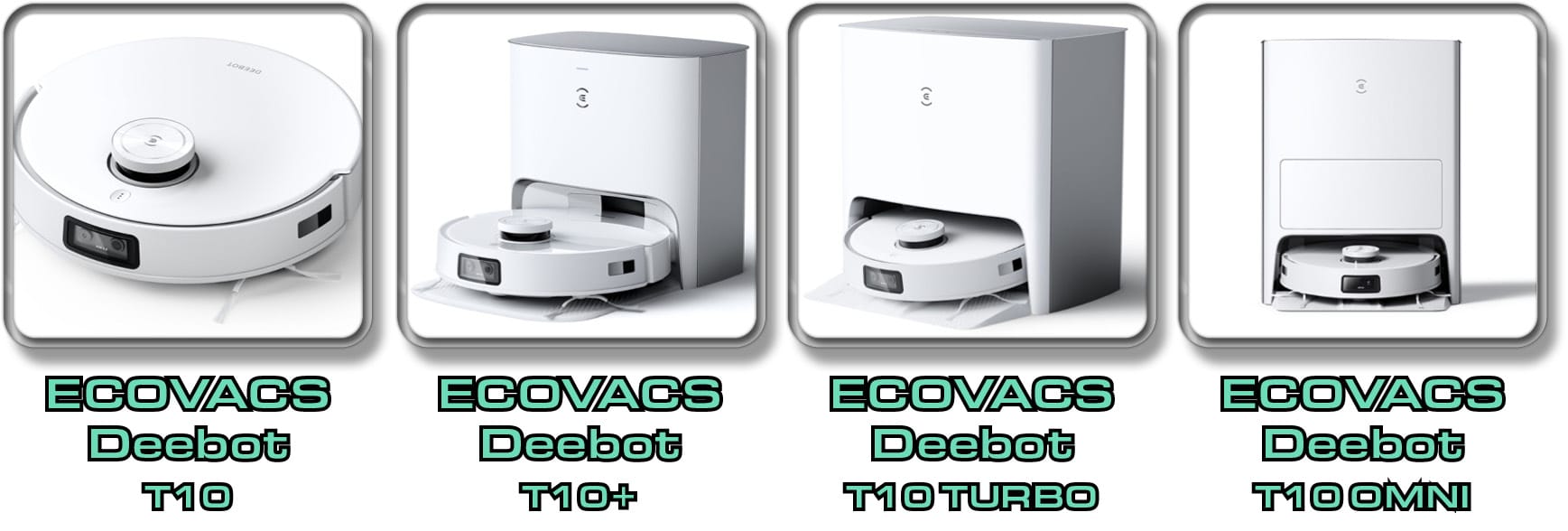 Der Vergleich zwischen den Saugrobotern der T10-Serie