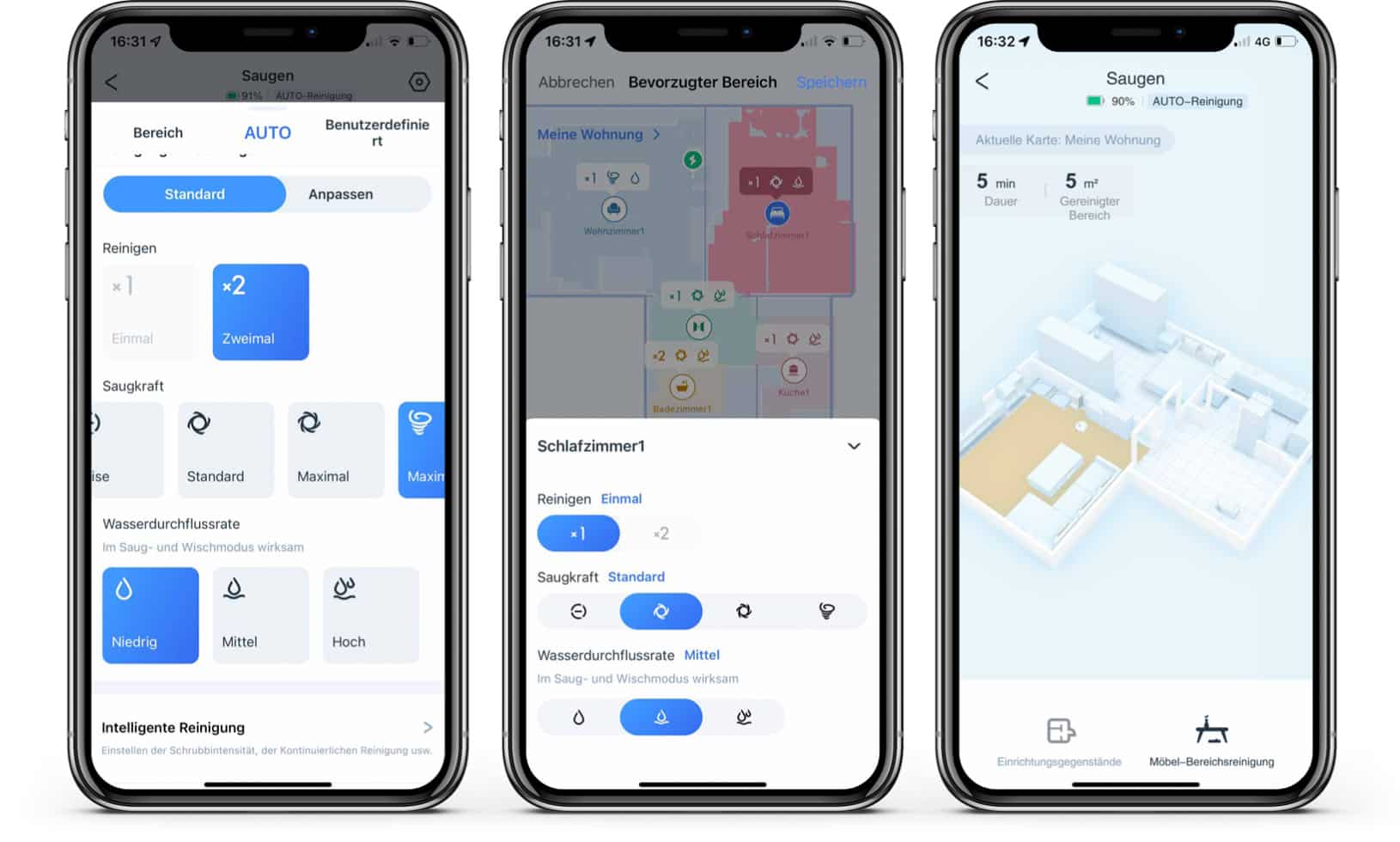 ECOVACS DEEBOT T10 - App - Reinigung