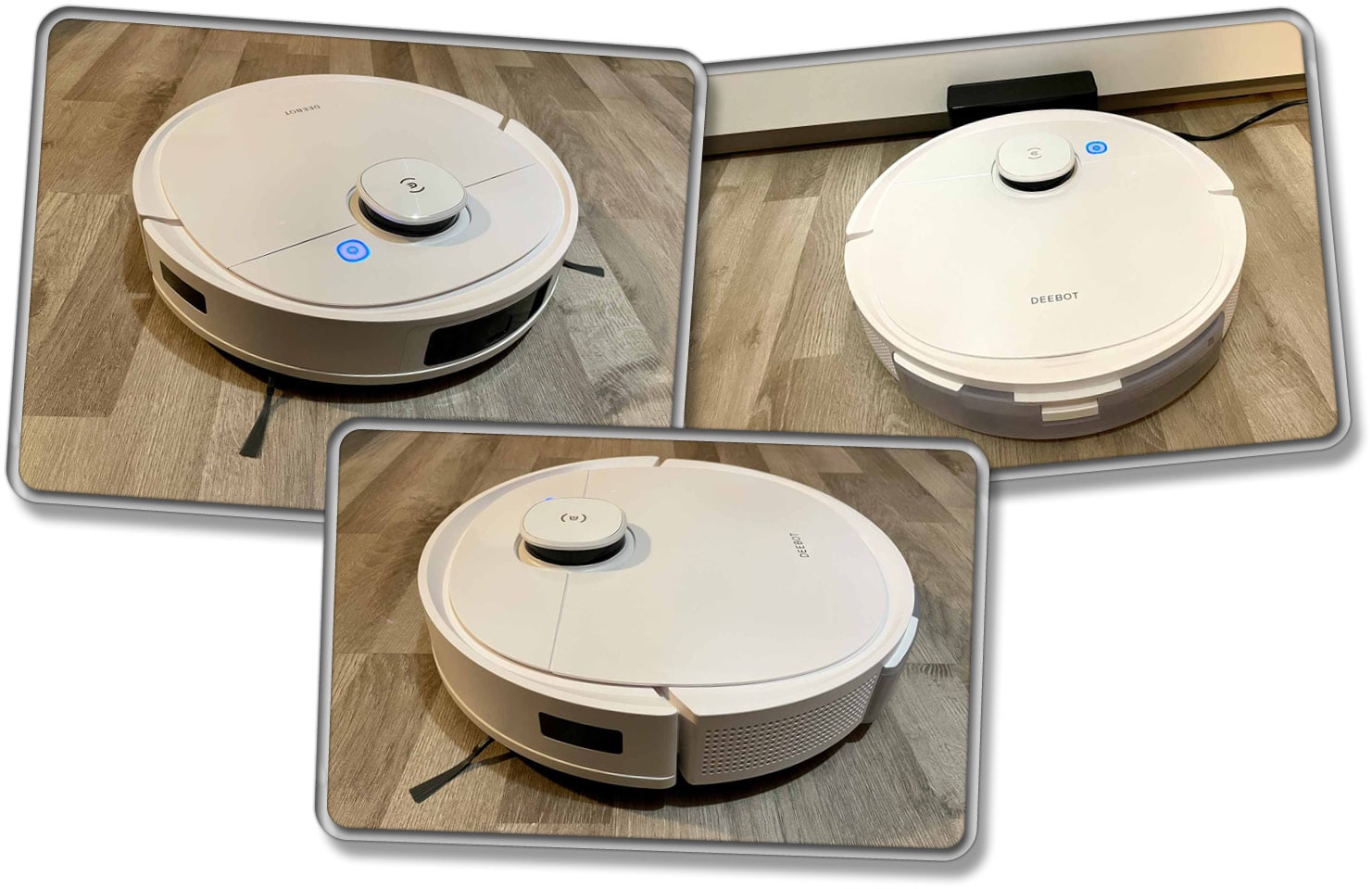 Der ECOVACS DEEBOT T9 erstrahlt in einem satten Weiß und ist hervorragend verarbeitet. 