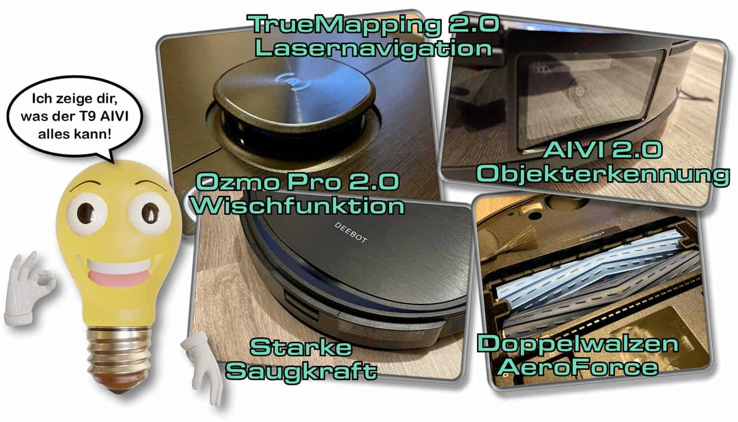 Wir haben den ECOVACS Deebot T9 AIVI genaustens unter die Lupe genommen und stellen ihn euch in unserem Test vor