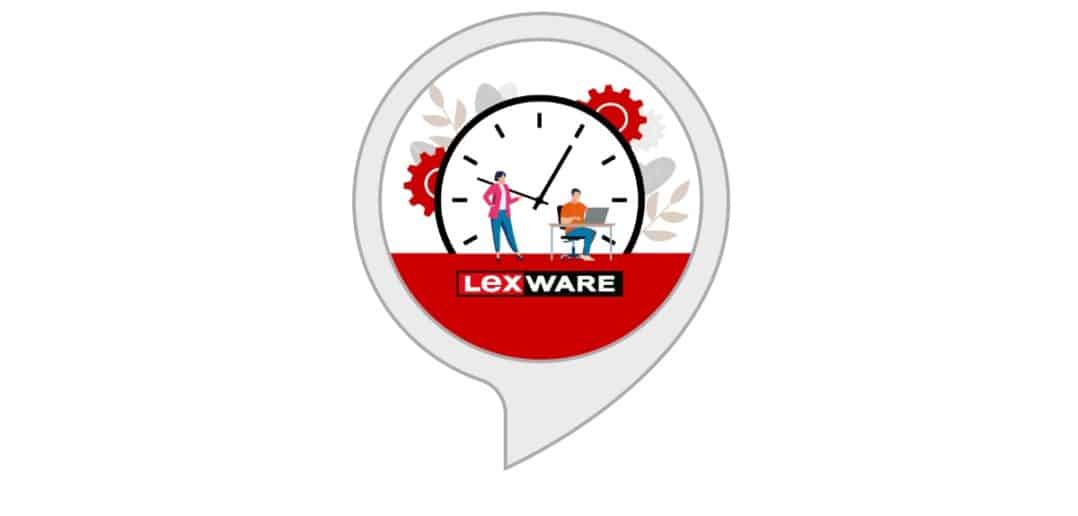 Alexa Skill Lexware Zeiterfassung Arbeitszeit tracken Logo